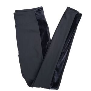 Athleta Women's Charcoal Velvet Contrast Legging Size Medium Tall